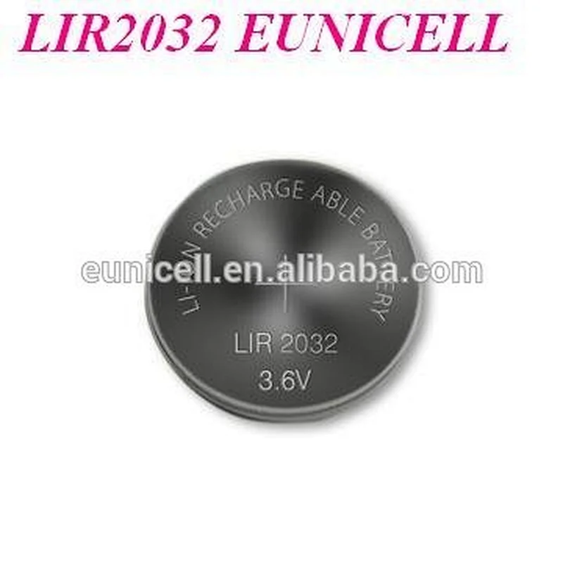 3.6V Rechargeable lithium CR2032 CR2025 CR2016 battery