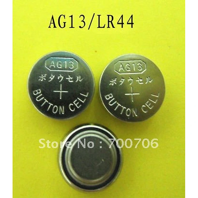 1.5v AG13 Alkaline Button Cell Battery LR44 A76 SR44W 357 303for car keys watches toys