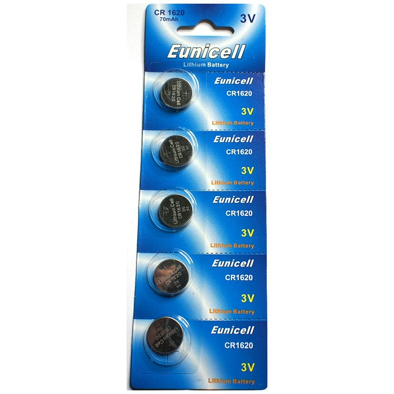 Long shelf life high performance CR1620 batteries non rechargeable lithiumbattery cr1620 3v