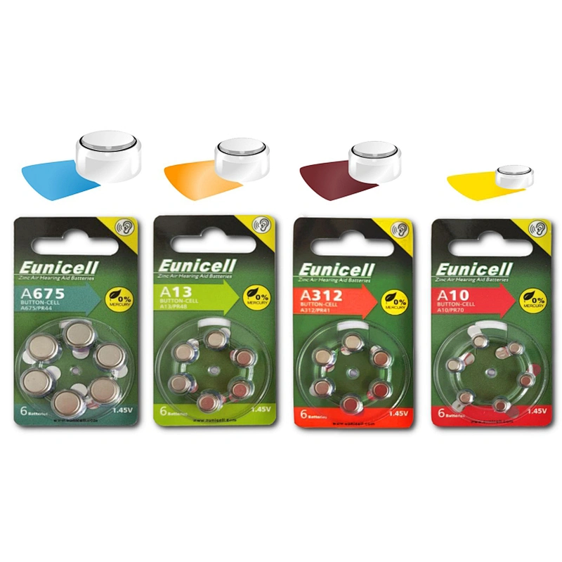 10A hearing aid batteries size 10 A10 A13 A675 A312
