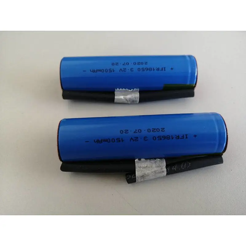 3.2V 18650 battery rechargeable cylindrical LiFePo4 battery 1500mAh