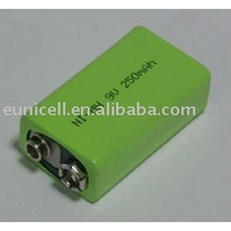 Excellent quality 9V NiMH 250mah rechargeable battery