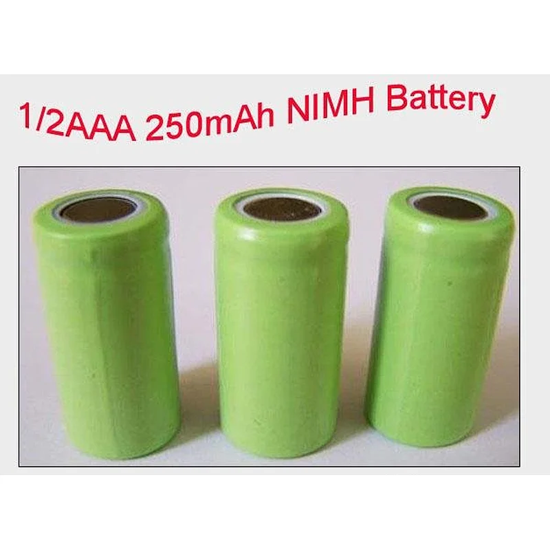 1/2AAA NI-MH 1.2V rechargeable NIMH batteries 250mAh