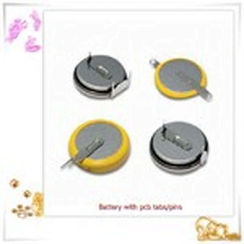 3v battery Eunicell CR3032 3V Lithium CR3032 Button Cell with Solder Pins/Tabs