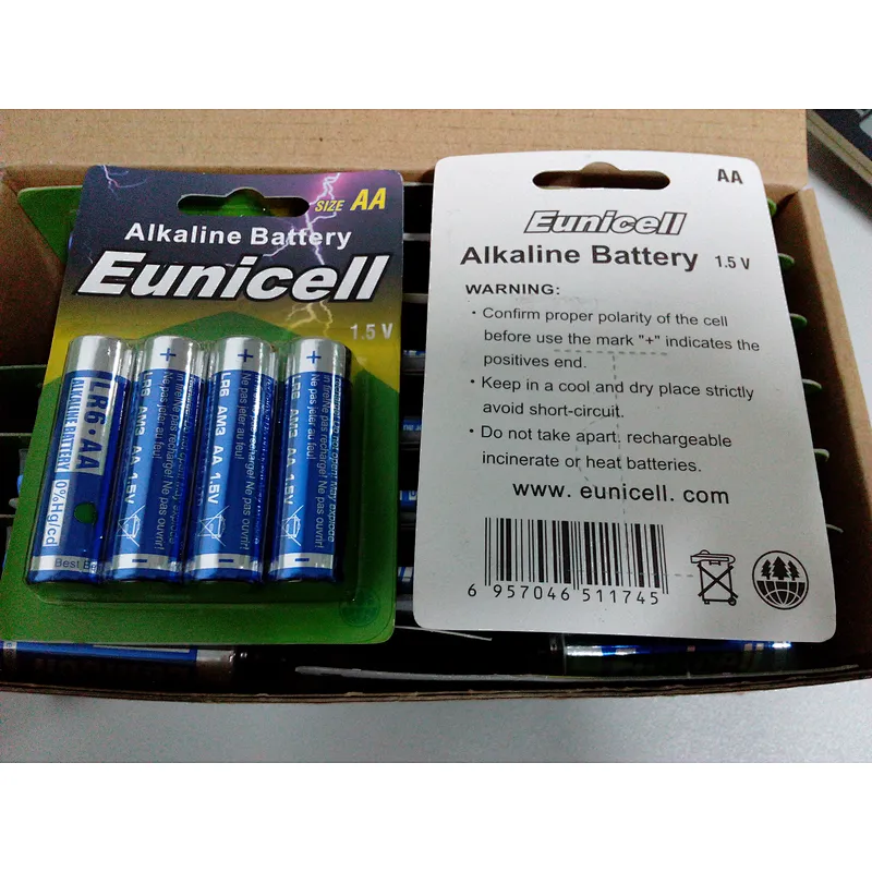 LR6 AA1.5V aa batteries alkaline battery size aa lr6 1.5v Eunicell
