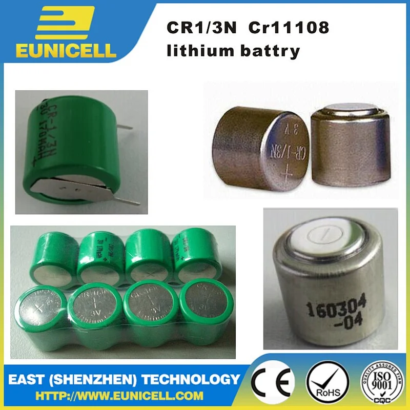 Super CR1/3N 3V lithium batteries CR11108 170mAh with high quality