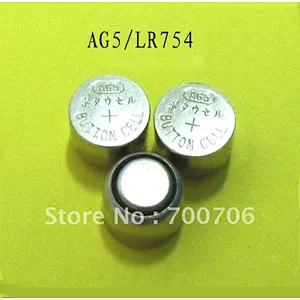 SR754 LR754 silvery oxide battery, 1.55v 393 AG5 watch battery