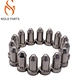 Progressive die and stamping services available! Progressive die can complete multiple processes in one stroke, with high stamping efficiency and precision, suitable for mass production. Using various materials like aluminum, copper, stainless steel, etc.