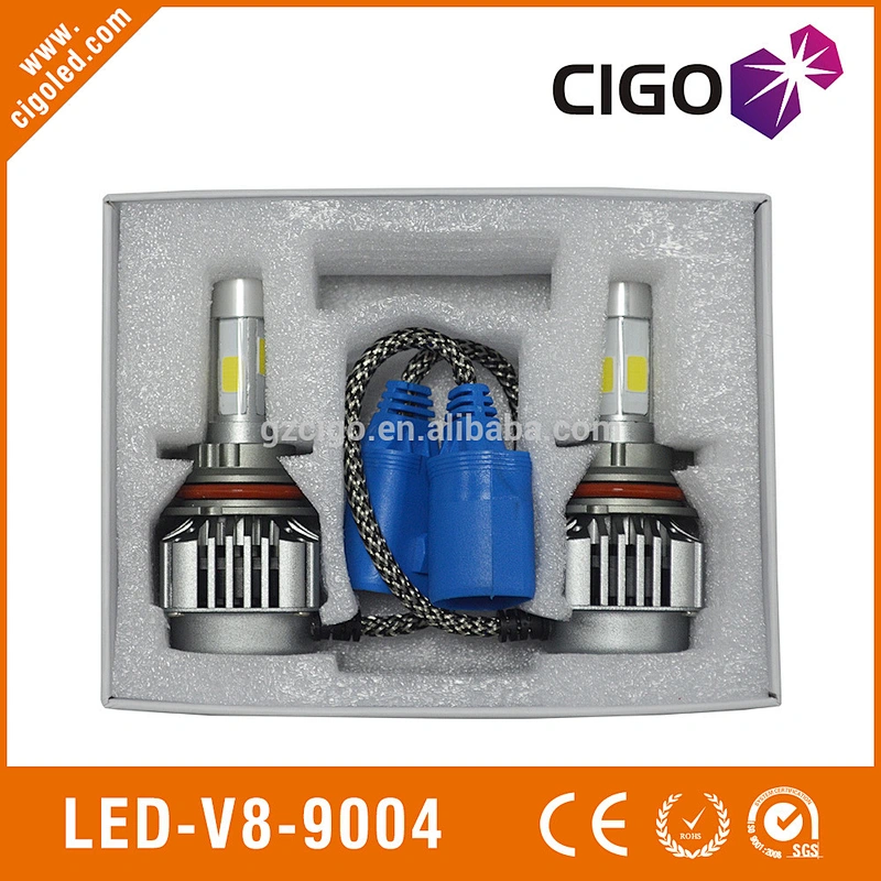 LED-V8-9004 led lights headlights 12-24V replacement headlight bulbs 40W led car headlights
