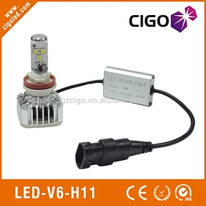 LED-V6-H11 car head lights 12-24V h11 led headlight bulbs 30W h11 led low beam bulb