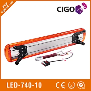 LED-740-10 1.2M long used strobe light bars color housing led light bars off road lights Aluminum alloy Holder used amber