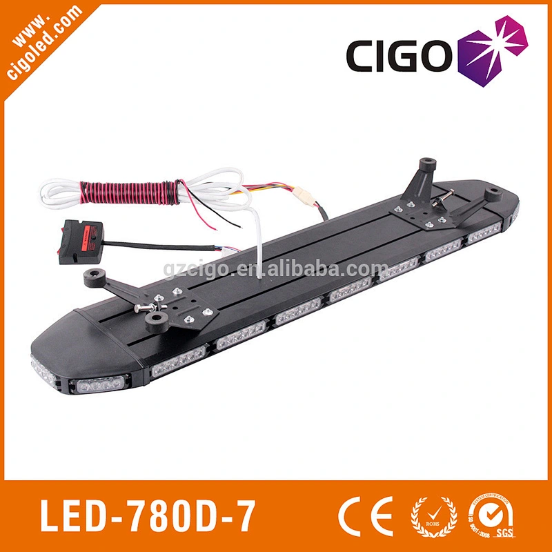 LED-780D-7 high power police emergency led light bar 12-30V light bar 324 W yellow white vehicle car truck emergency