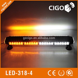 LED-318-4 emergency vehicle flashing lights 12V led magnetic light bar 54W emergency flashing lights