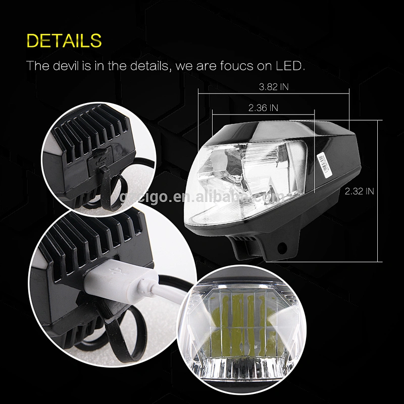 RTD-E03B motor led high power motorcycle led headlight 12V motor mount car lights types