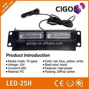 LED-25H led light bars for trucks 12V led warning lights for emergency vehicles PC material amber warning lights for vehicles