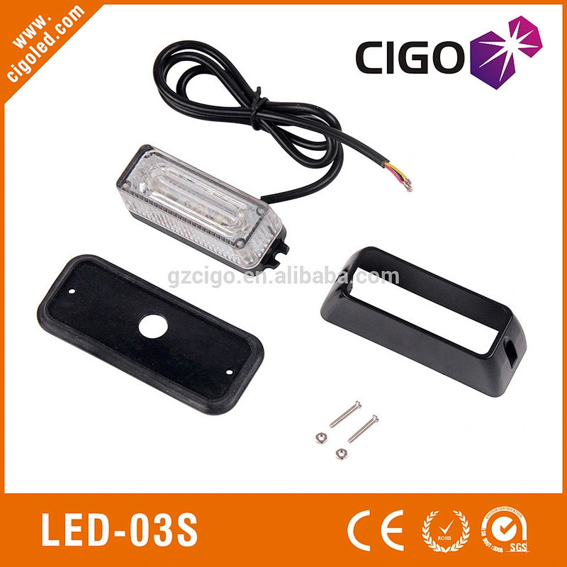 LED-03S led strobe light green led warning strobe light 12V 3W auto led strobe light