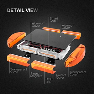 LED-835H-COB-2 warning light led emergency light for car