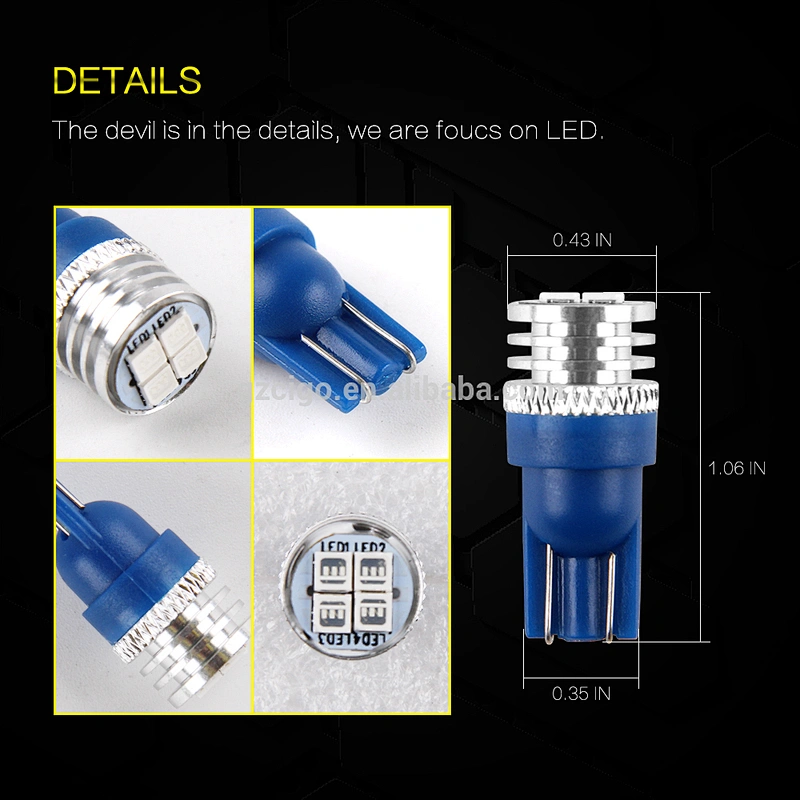 T10-4SMD-3030 bulb t10 12V automotive led lights t10 led white