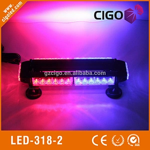LED-318-2 blue strobe light bar 30W magnetic led light bar mini strobe light