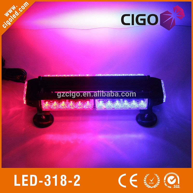 LED-318-2 blue strobe light bar 30W magnetic led light bar mini strobe light
