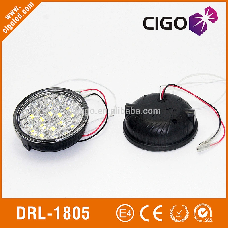 Automatic turn-off Round 36 pcs 5050 high power led driving lights led daytime running lights for cars drl lights