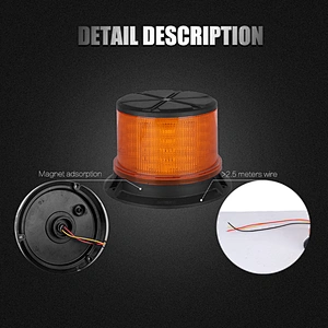 LED-3030  Amber LED DF-J-AY24 car roof  emergency warning led strobe beacon light
