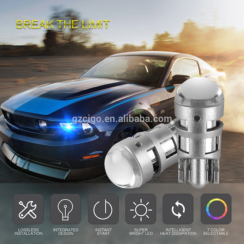 T10-1SMD-3030 blue led lights inside car 1W led interior spotlights led auto t10