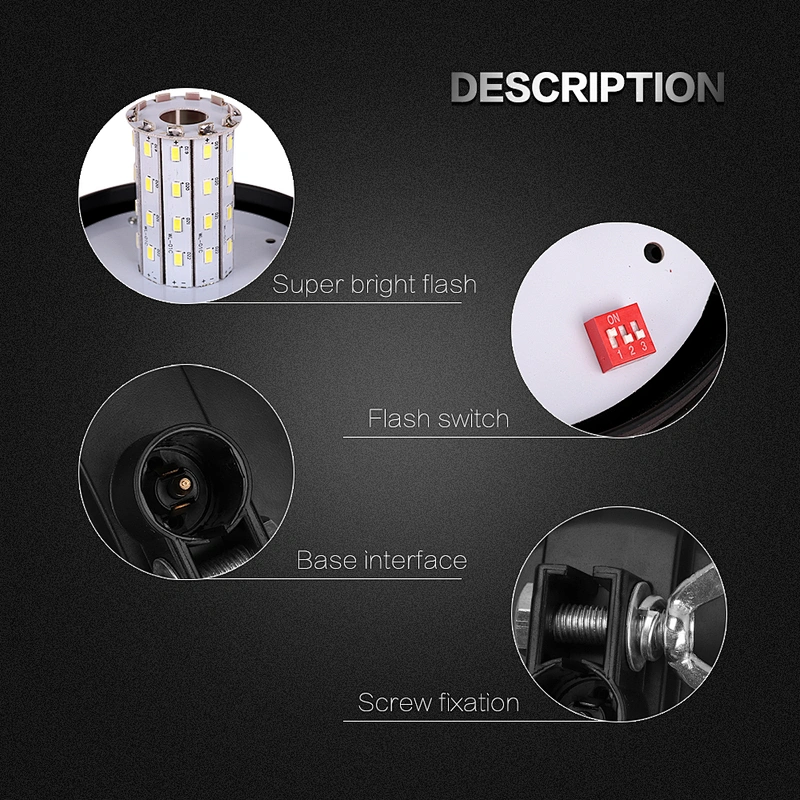 LED-03R-3 Amber LED 40-5730 beacon led light warning For Crane