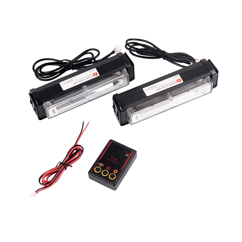 LED-206-2C LED 2 pcs a set with controller Strobe Light LED Light 12-24V 12W led emergency grill lights