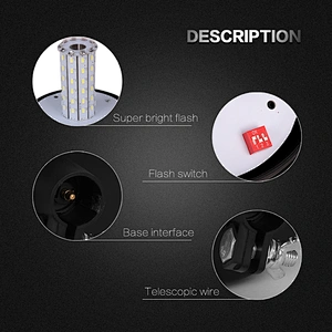 LED-03L-1 Amber LED 60-5730 LEDs emergency vehicle warning lights  With Support  For Heavy Machine
