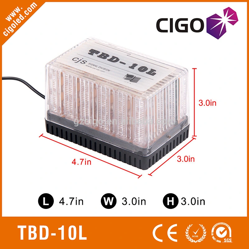 TBD-10L Strobe Beacon with Built-in LED 12V Warning Lamp one flash pattern Led Traffic Warning Light