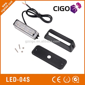LED-04S car lights led PC lens green led warning strobe light 12v 4W led emergency light