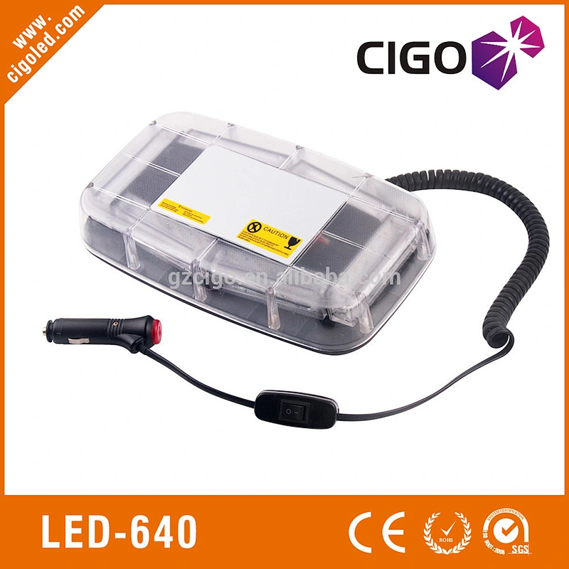 LED-640 clear cover flashing strobe lights high green led emergency lights 12V 24W emergency night light flashlight