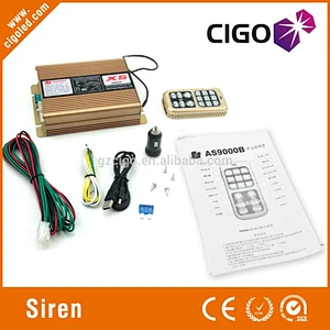Hot sell car alarm siren X5 18 Tones 12V 200W police Wireless remote control police siren horn