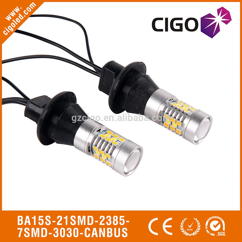 BAI5S-21SMD-2385-7SMD-3030-CANBUS DC12-24V Car Lights Led 14W Car Led Light Canbus 1156 Ba15s