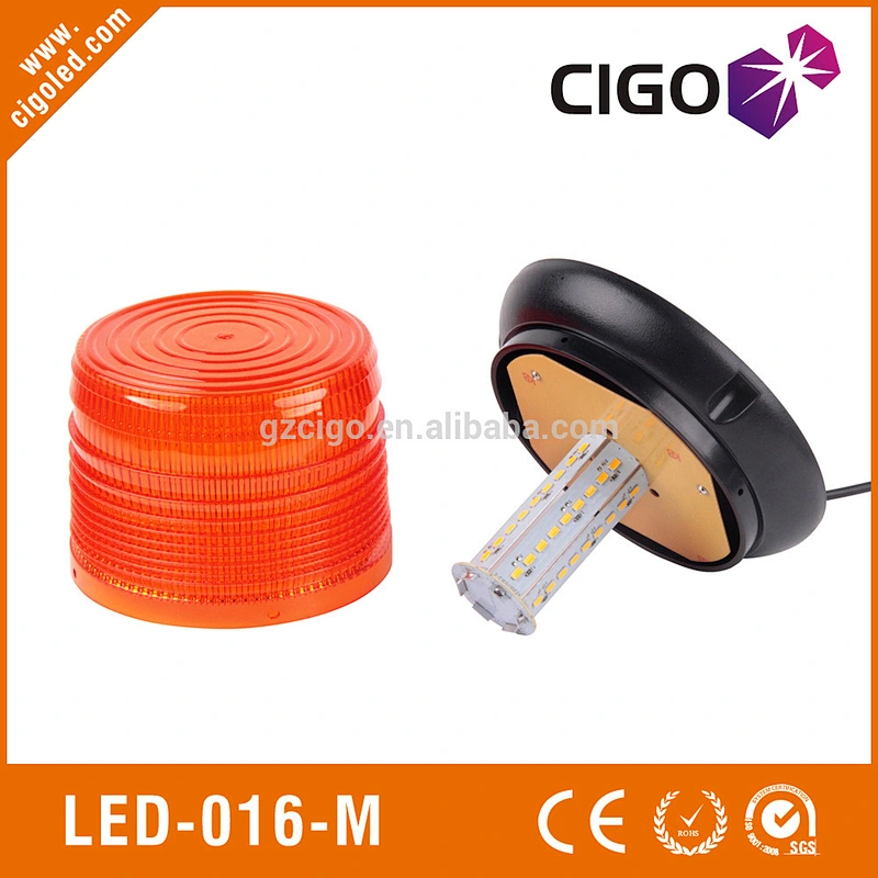 LED-016M roof mounted amber flashing lights 12V amber led flashing lights 11strobe patterns from magnetic strobe light