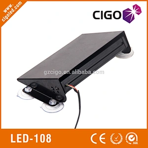 LED-108 blue emergency vehicle lights hight led power 8W or 24W led hazard lights for vehicles 10 modes police led