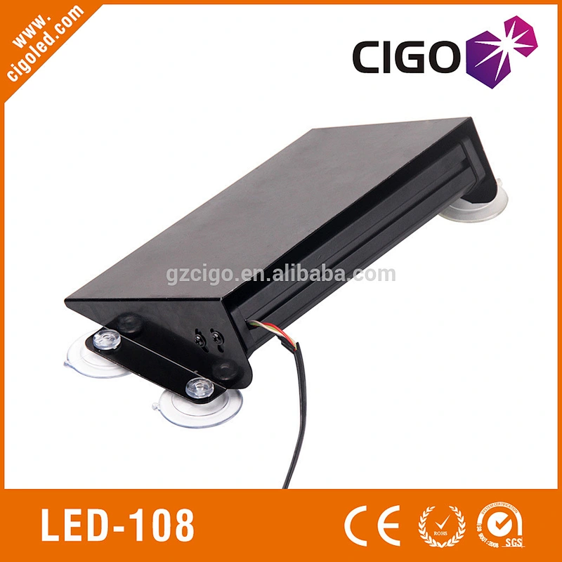 LED-108 blue emergency vehicle lights hight led power 8W or 24W led hazard lights for vehicles 10 modes police led