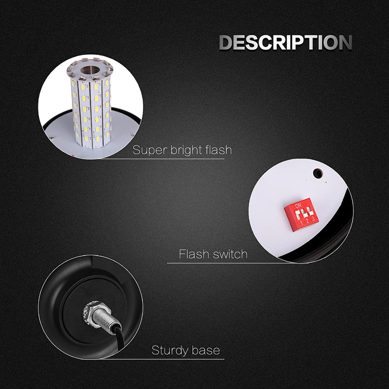 LED-03H-2 Amber LED 60-5730 led strobe warning lights  For Heavy Machine