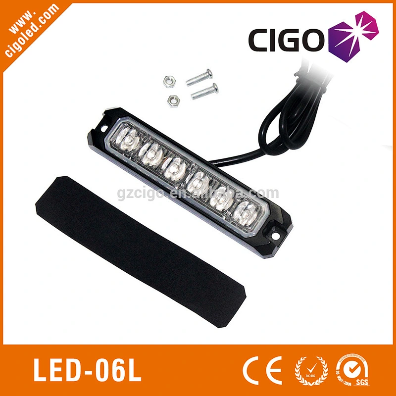 New item led warning lights for cars 12V 6pcs emergency flashing lights for vehicle green led emergency vehicle lights