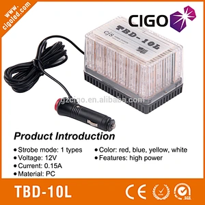 TBD-10L Strobe Beacon with Built-in LED 12V Warning Lamp one flash pattern Led Traffic Warning Light