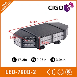 LED-790D-2 strobe warning lights for trucks 12-30V amber emergency lights for vehicles 204W lights for emergency vehicles