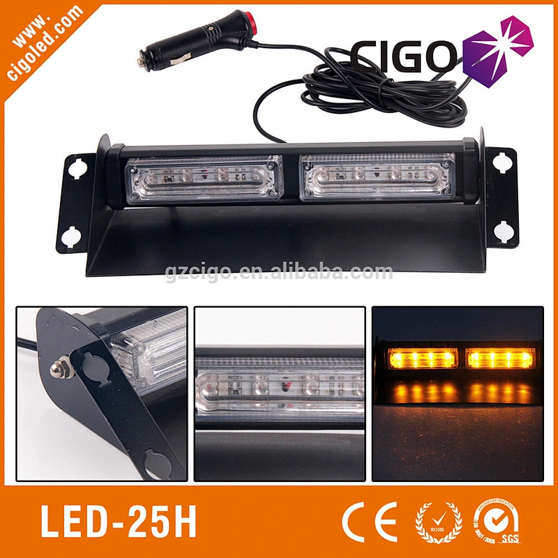 LED-25H led light bars for trucks 12V led warning lights for emergency vehicles PC material amber warning lights for vehicles