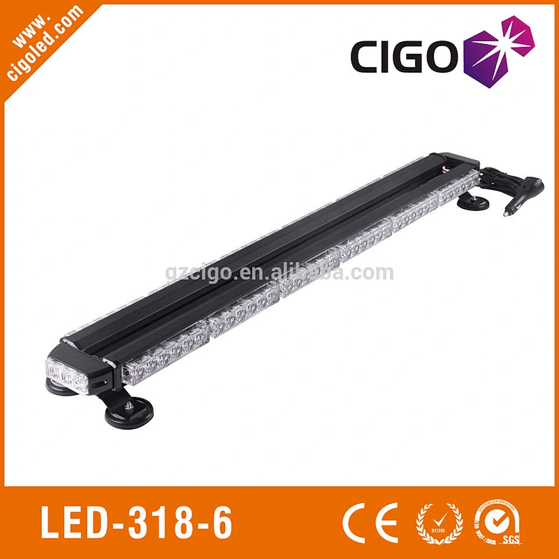 LED-318-6 led hazard light bar 12V vehicle safety lights 78W led warning lights for emergency vehicles