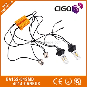 BAI5S-54SMD-4014-CANBUS Car Lights Led DC 12-24V Car Led Light Canbus 27W 1156 Ba15s