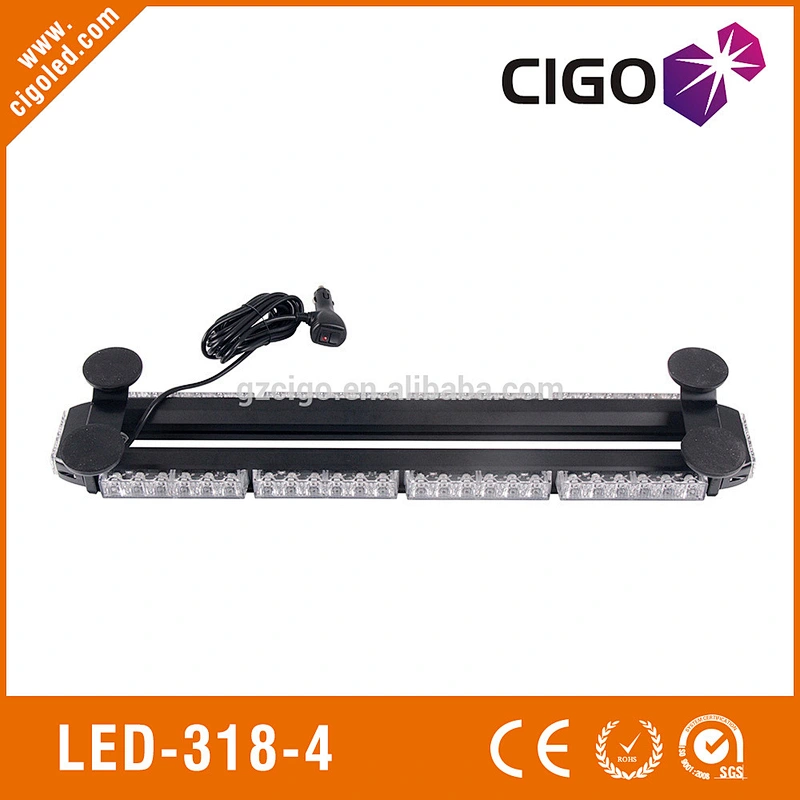 LED-318-4 emergency vehicle flashing lights 12V led magnetic light bar 54W emergency flashing lights
