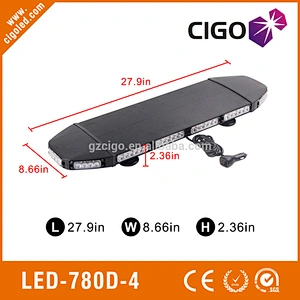 LED-780D-4 emergency vehicle visor lights 12-30V security strobe lights for cars 216W warning light bar amber