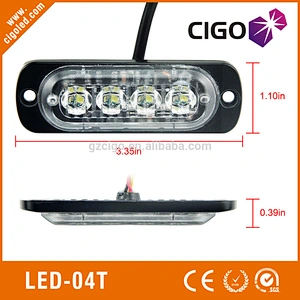 2835LED surface mount led strobe flashing lights for vehicles LED-04T-1 easy installation amber and white emergency lights