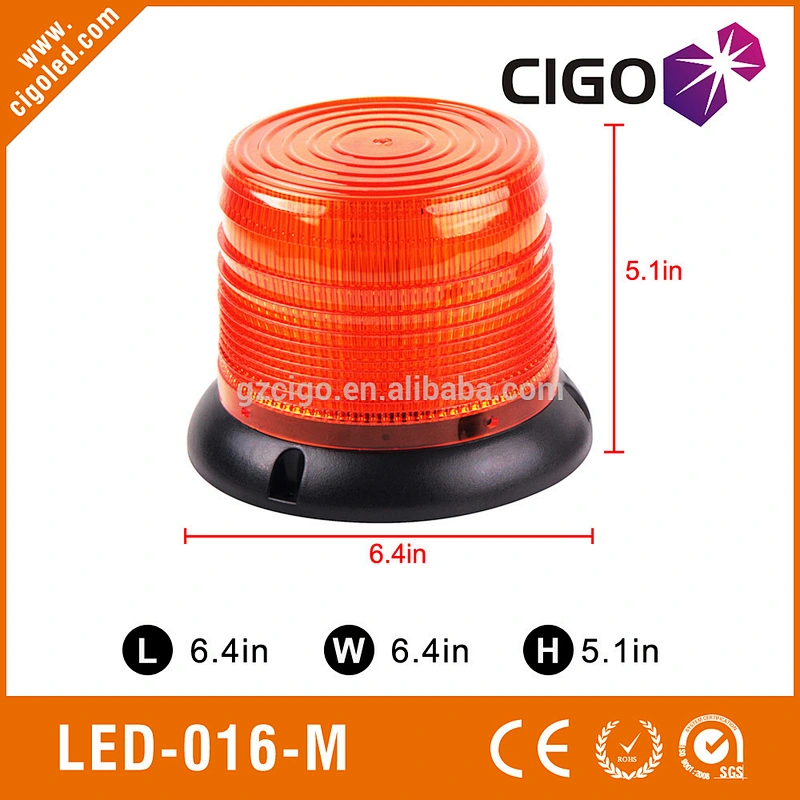 LED-016M roof mounted amber flashing lights 12V amber led flashing lights 11strobe patterns from magnetic strobe light