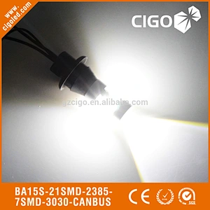 BAI5S-21SMD-2385-7SMD-3030-CANBUS DC12-24V Car Lights Led 14W Car Led Light Canbus 1156 Ba15s